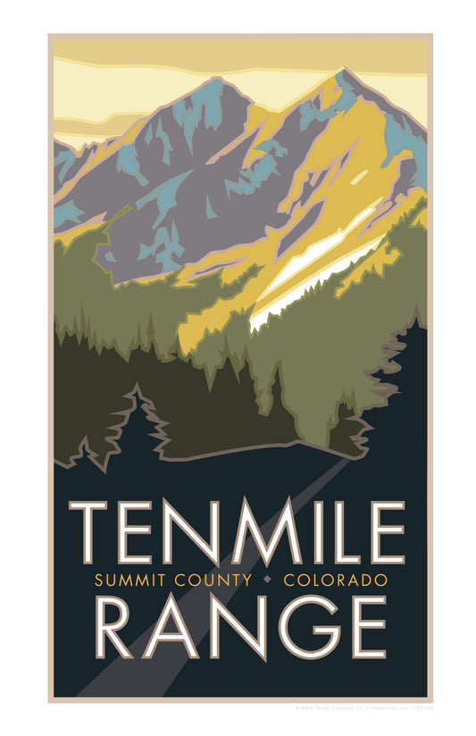 Ten Mile Range, Colorado - Poster