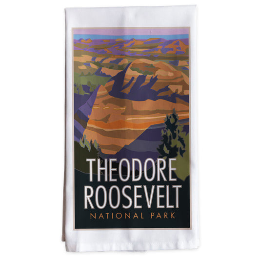 Theodore Roosevelt National Park (Painted Canyon) -Tea Towel