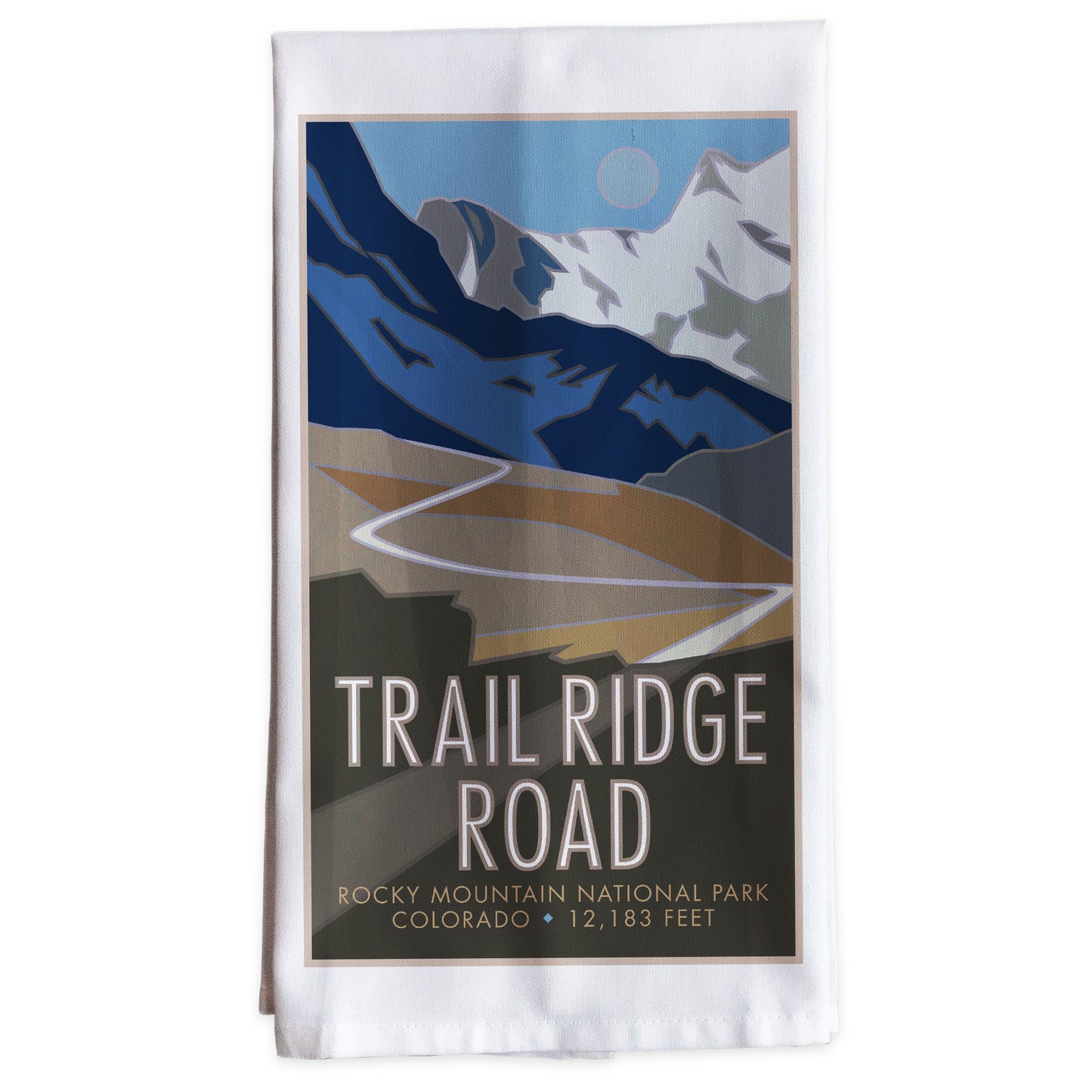 Trail Ridge Road 1 (Rocky Mountain National Park), Colorado -Tea Towel
