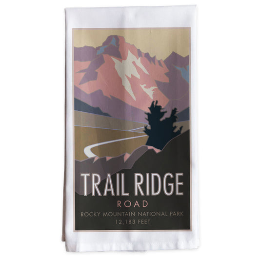 Trail Ridge Road 2 (Rocky Mountain National Park), Colorado -Tea Towel