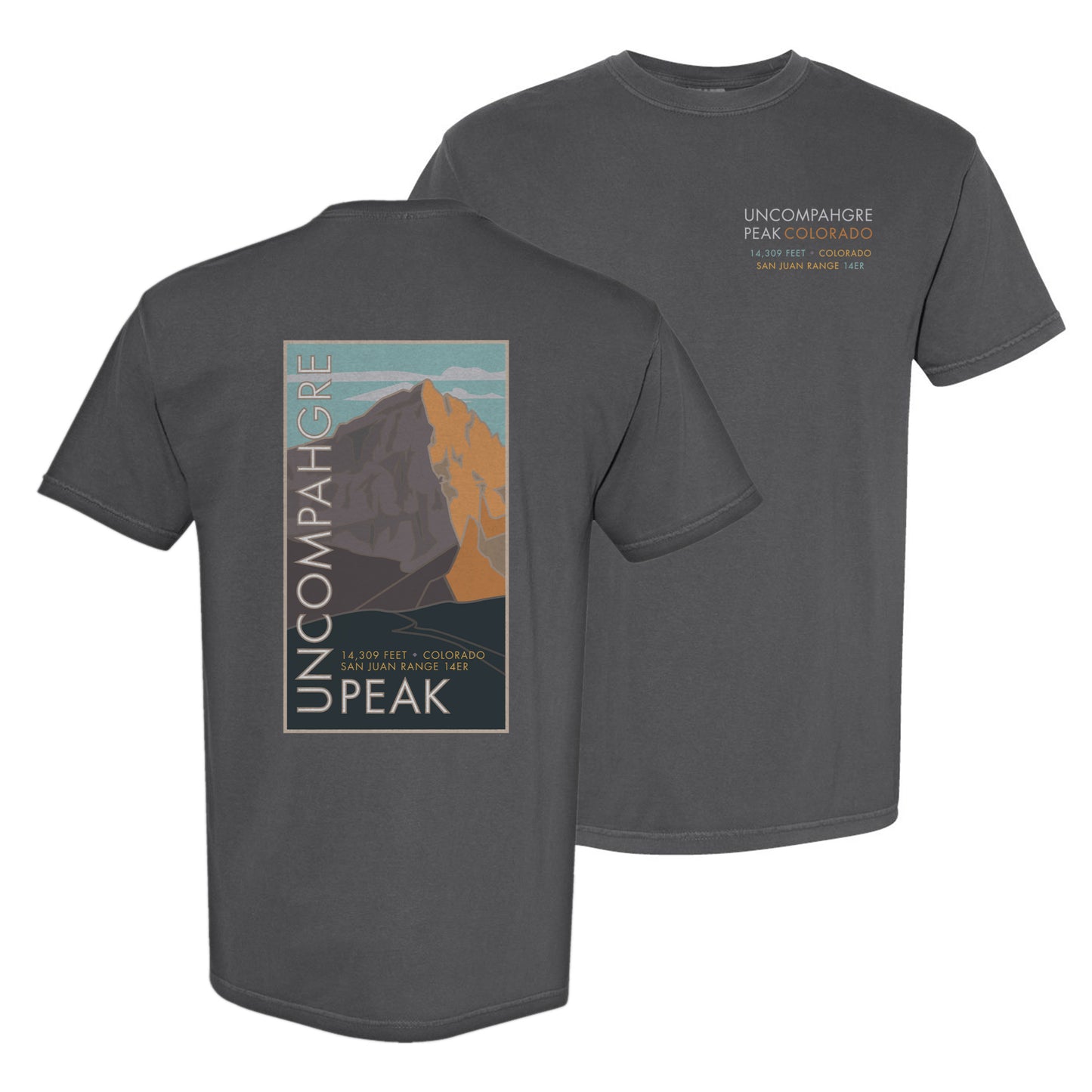 Uncompaghre Peak, Colorado - Comfort Colors Heavyweight T-Shirt