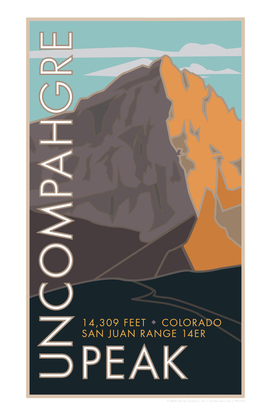 Uncompaghre Peak, Colorado - Colorado 14er - Poster