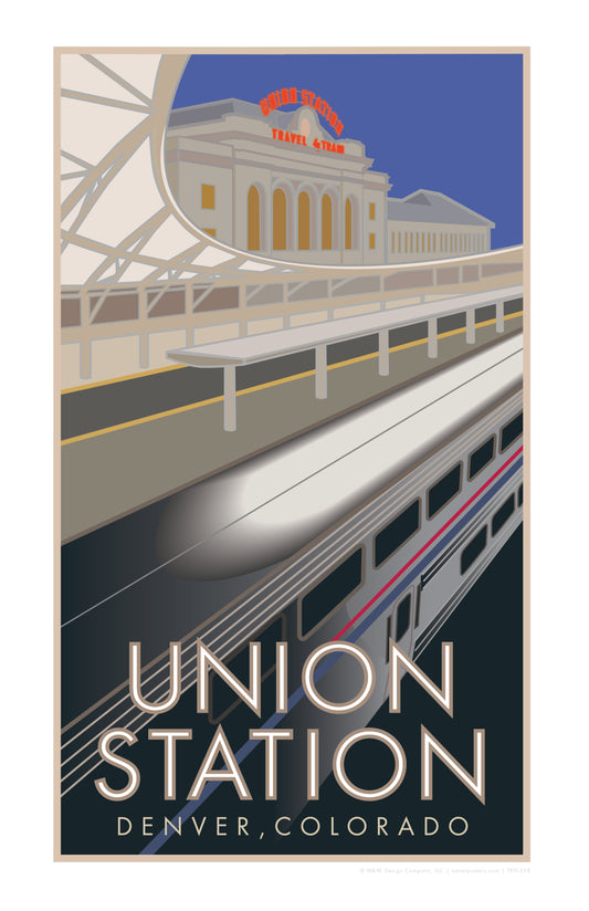 Union Station 4 (Train Platform), Denver, Colorado - Poster
