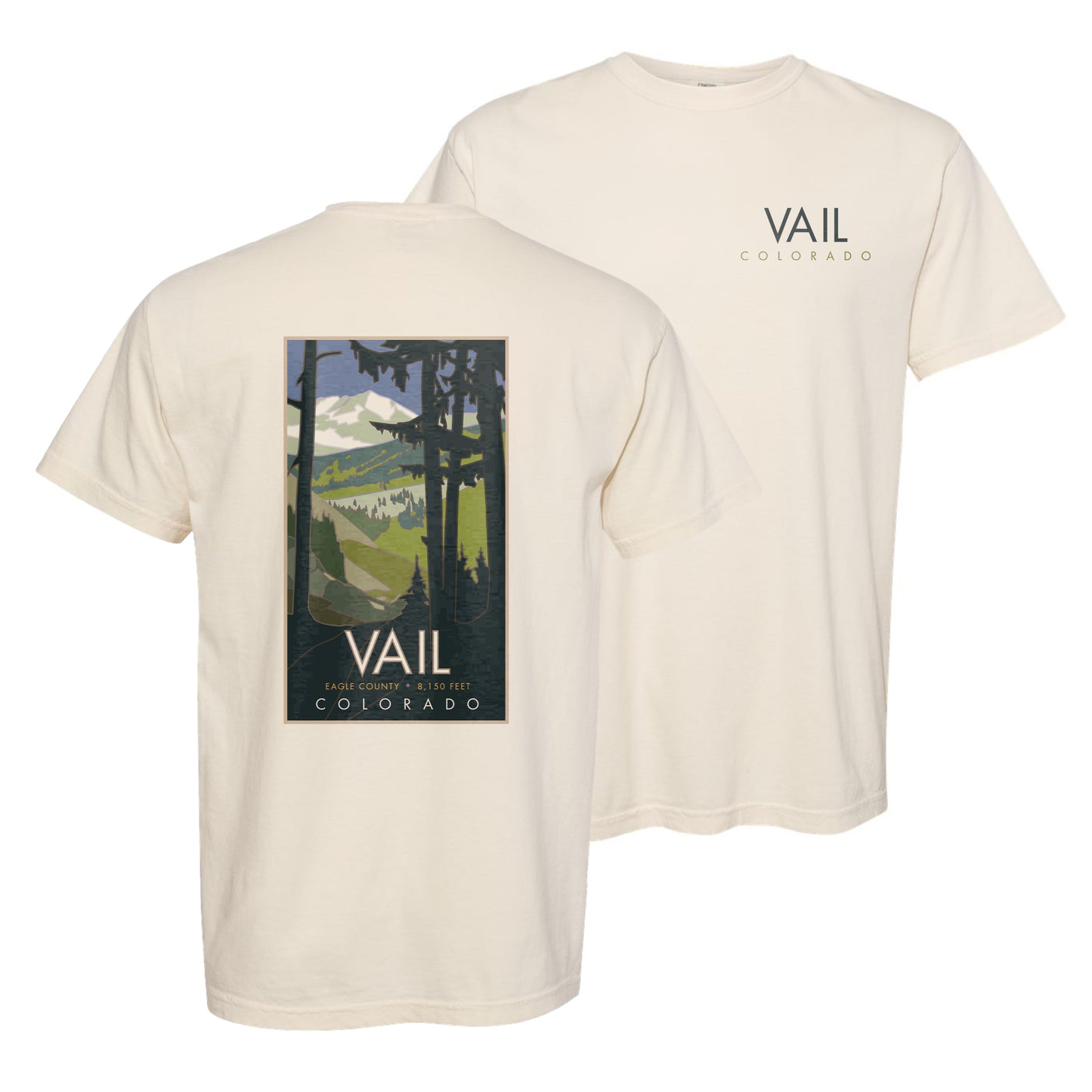 VAILBASINSUMMER - Comfort Colors Heavyweight T-Shirt