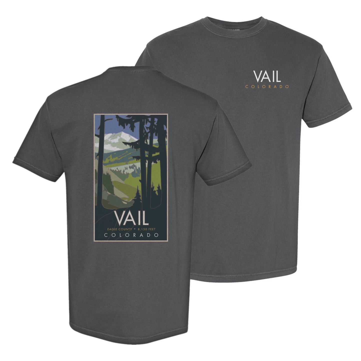 Vail Basin, Summer - Comfort Colors Heavyweight T-Shirt
