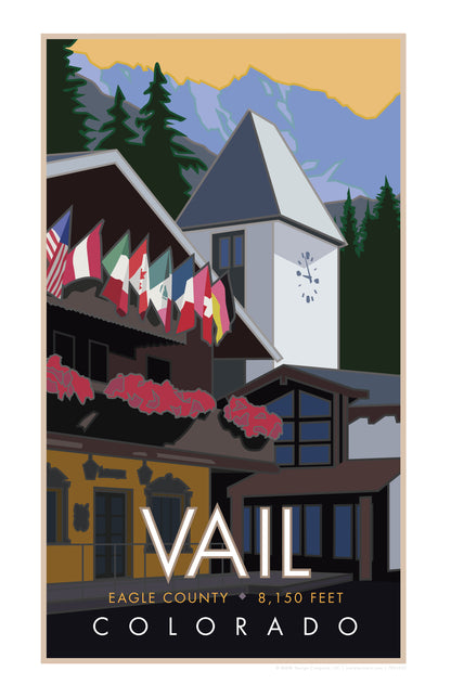 Vail Village Summer, Colorado - Poster