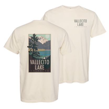 Vallecito Lake, Colorado - Comfort Colors Heavyweight T-Shirt