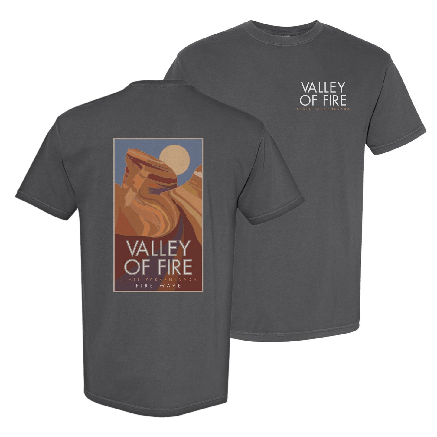 Valley of Fire State Park (Fire Wave), Nevada - Comfort Colors Heavyweight T-Shirt
