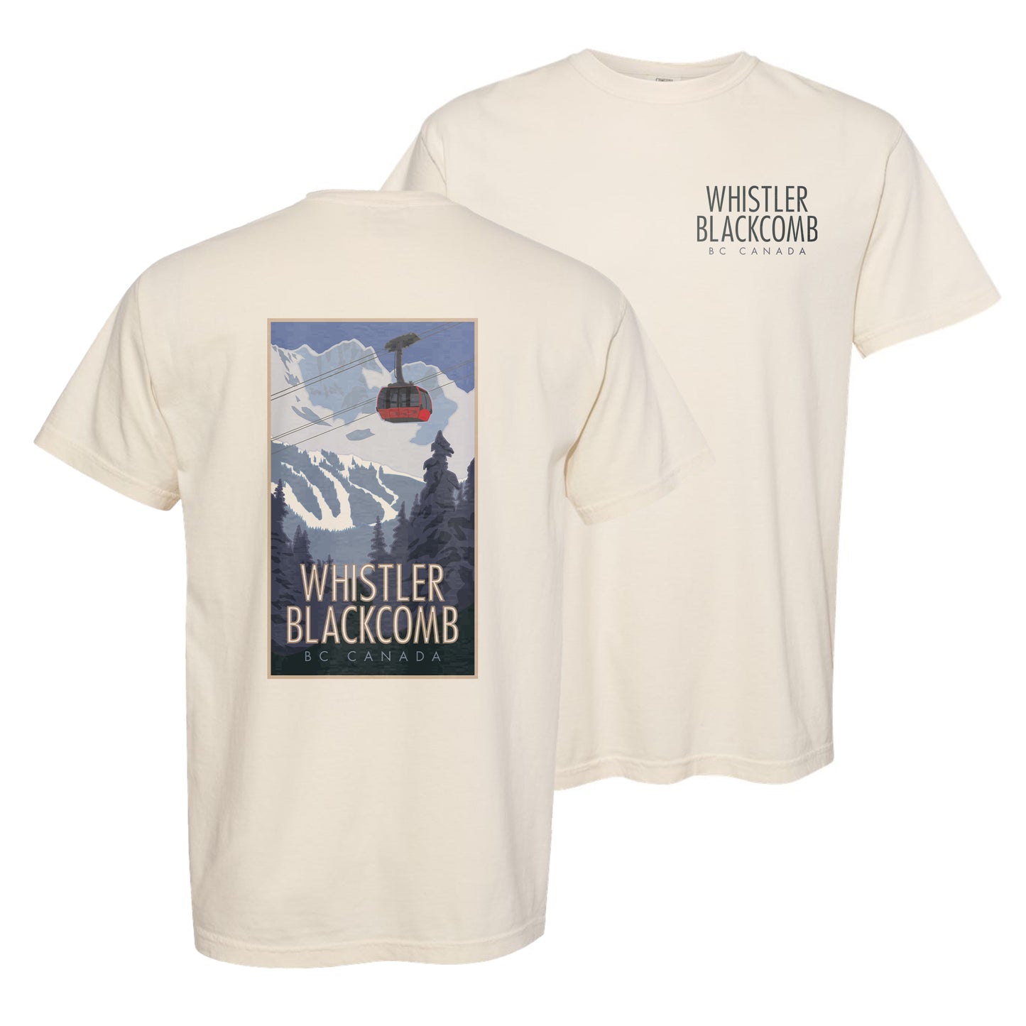 WHISTLERBLACKCOMB - Comfort Colors Heavyweight T-Shirt