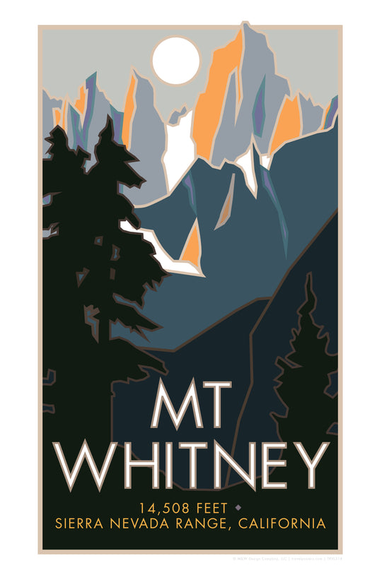 Mt. Whitney, California - Poster