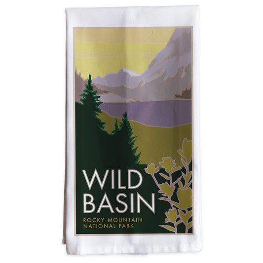 Wild Basin, Rocky Mountain National Park, Colorado -Tea Towel