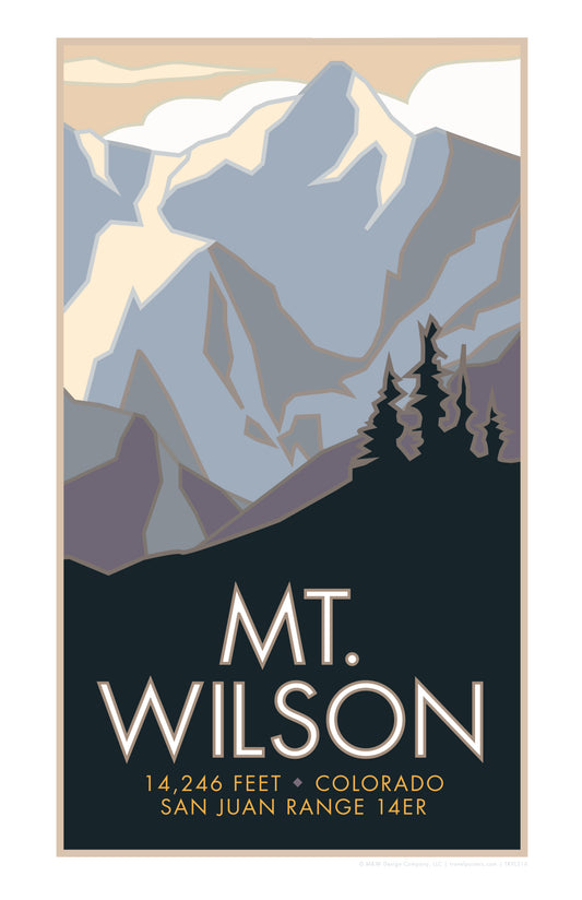 Mt. Wilson, Colorado - Colorado 14er - Poster