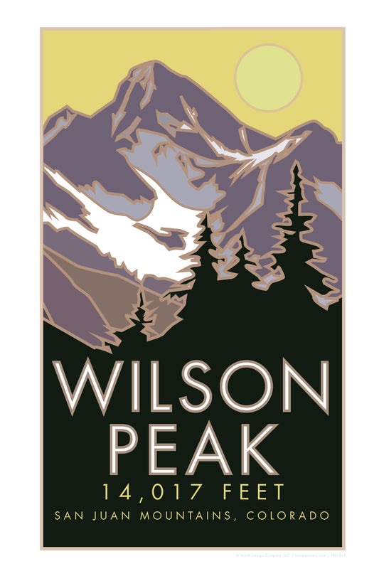 Wilson Peak, Colorado - Colorado 14er - Poster