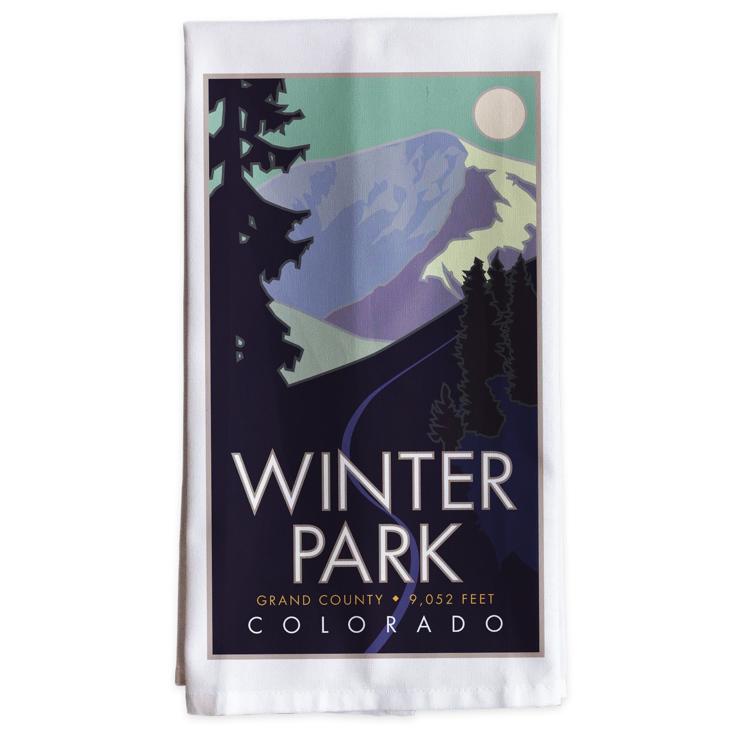 Winter Park, Colorado -Tea Towel
