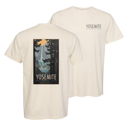 Yosemite National Park (Bridalveil Falls) - Comfort Colors Heavyweight T-Shirt