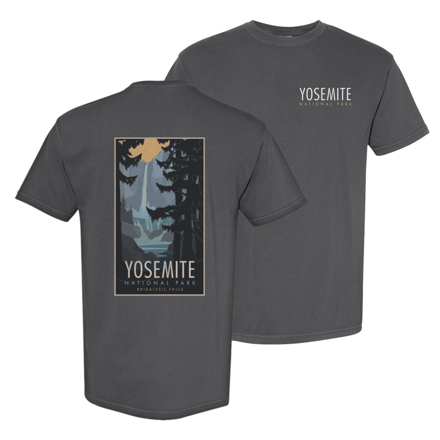 Yosemite National Park (Bridalveil Falls) - Comfort Colors Heavyweight T-Shirt