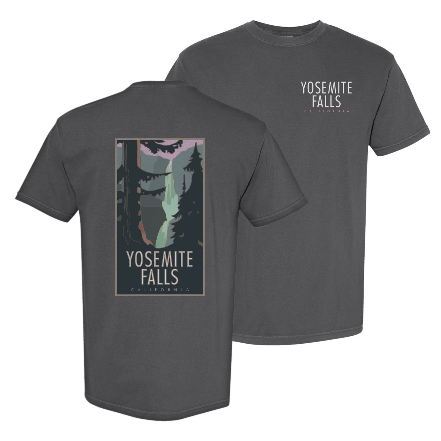Yosemite Falls, Yosemite National Park - Comfort Colors Heavyweight T-Shirt