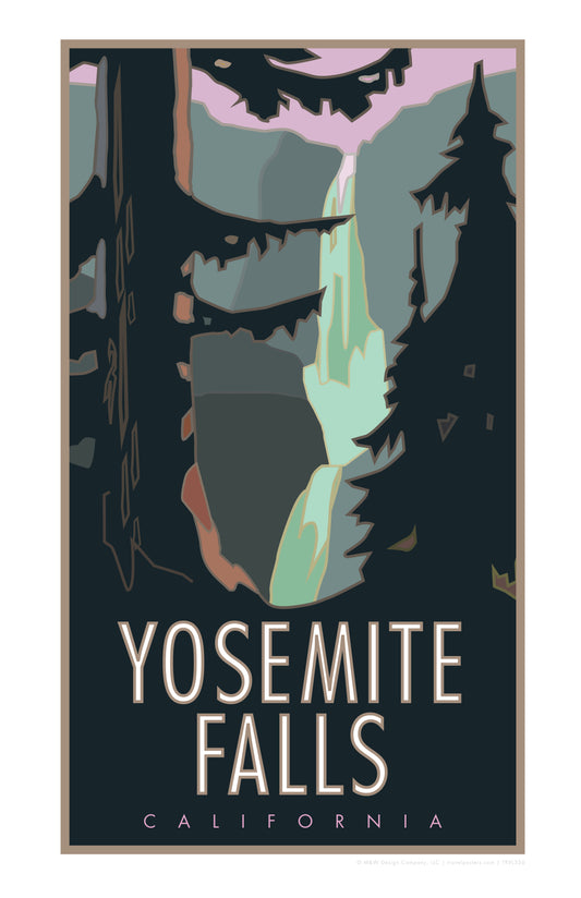 Yosemite Falls, Yosemite National Park - Poster