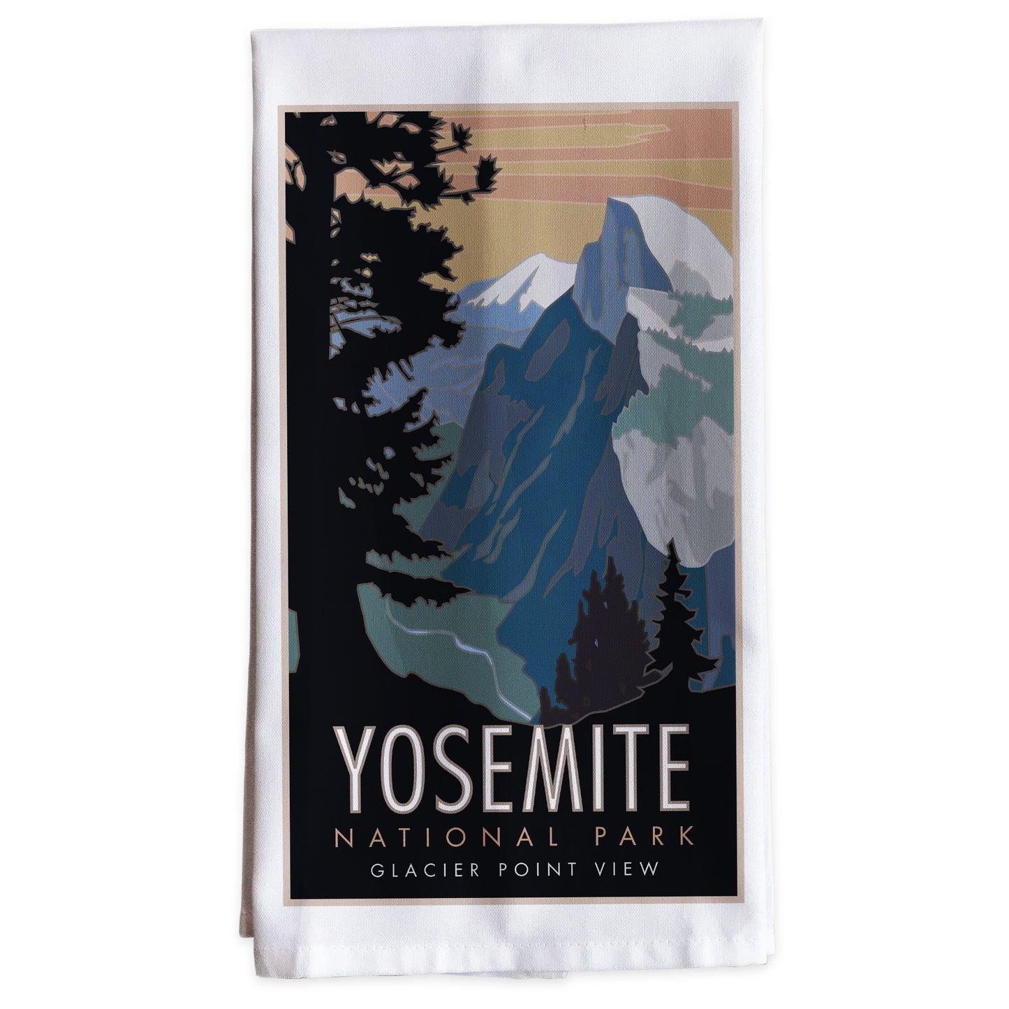 Yosemite National Park (Glacier Point View) -Tea Towel