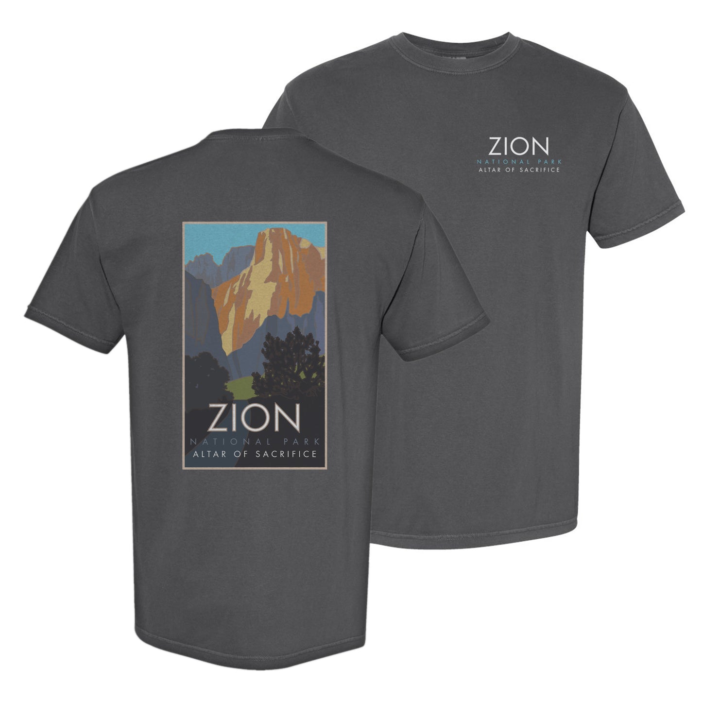 Zion National Park (Altar of Sacrifice), Utah - Comfort Colors Heavyweight T-Shirt