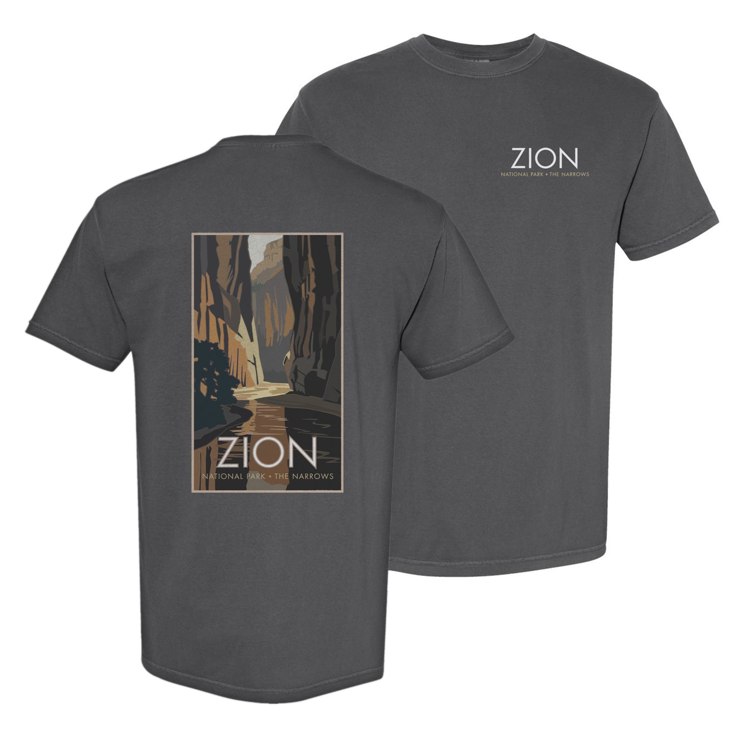 Zion National Park (The Narrows), Utah - Comfort Colors Heavyweight T-Shirt