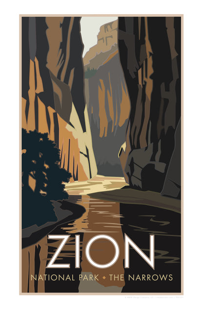 Zion National Park (The Narrows), Utah - Poster