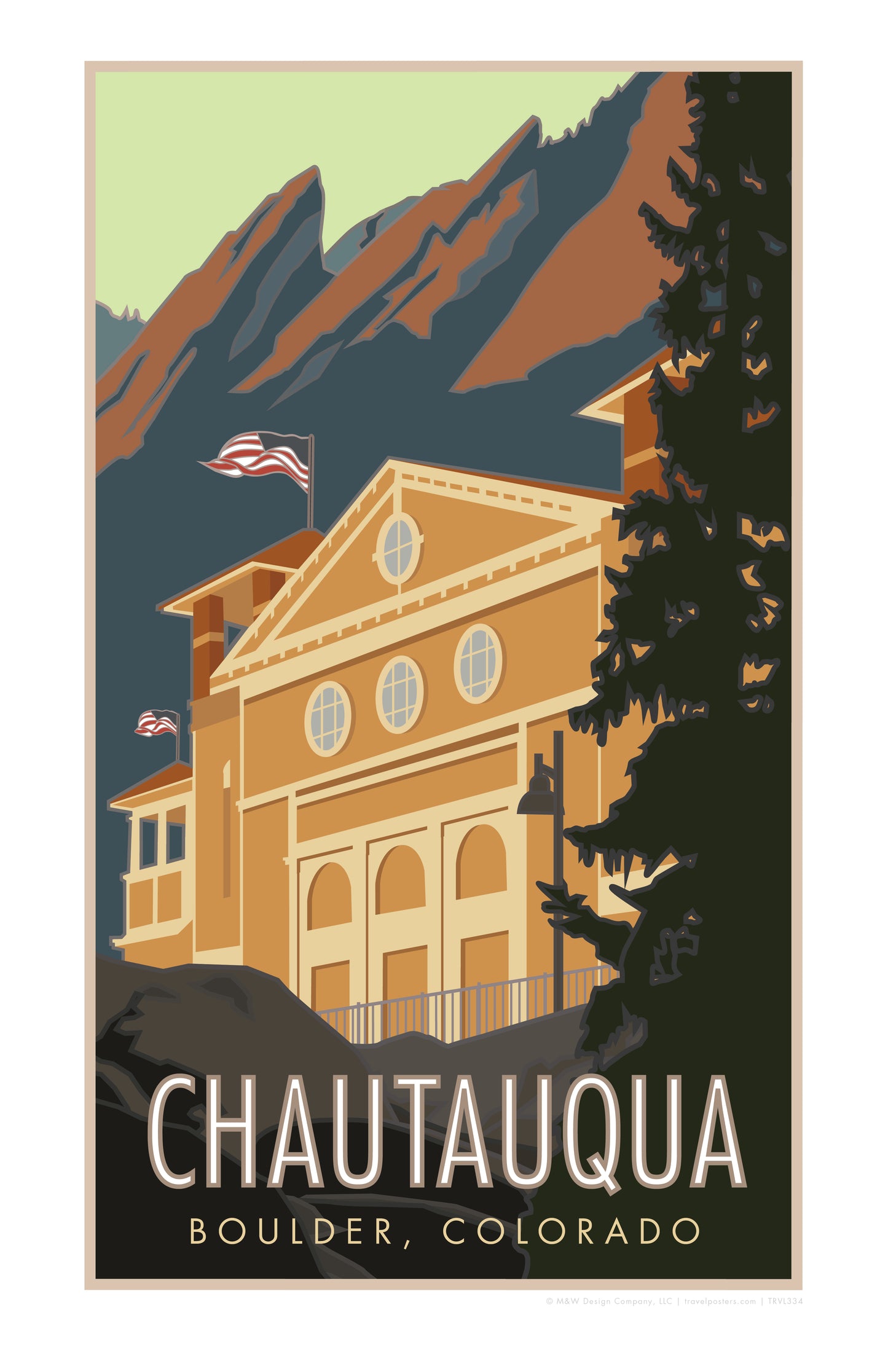 Chautauqua Boulder - Poster