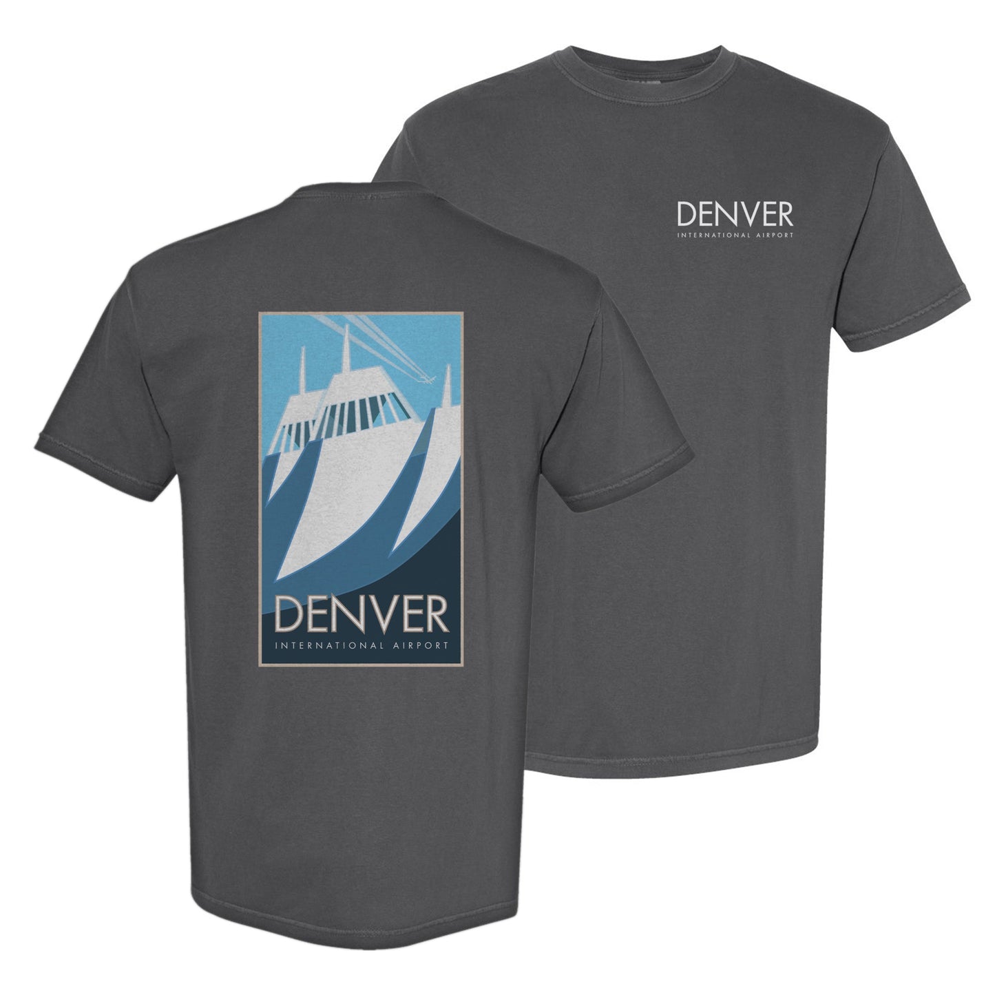 Denver 16th Street Mall Clocktower, Colorado - Comfort Colors Heavyweight T-Shirt