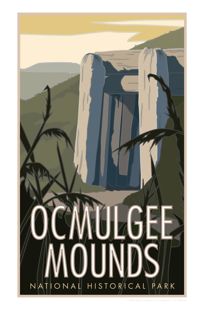 Ocmulgee Mounds - Poster