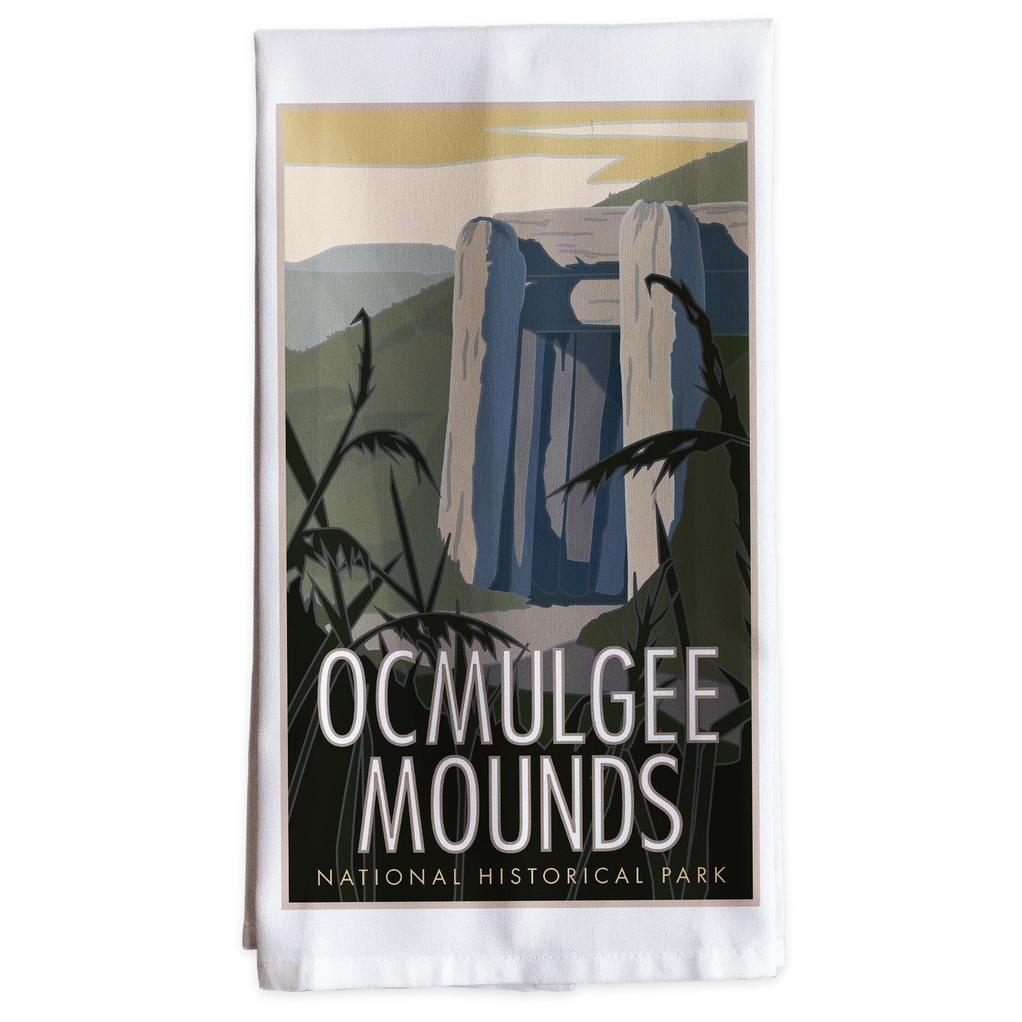Ocmulgee Mounds -Tea Towel