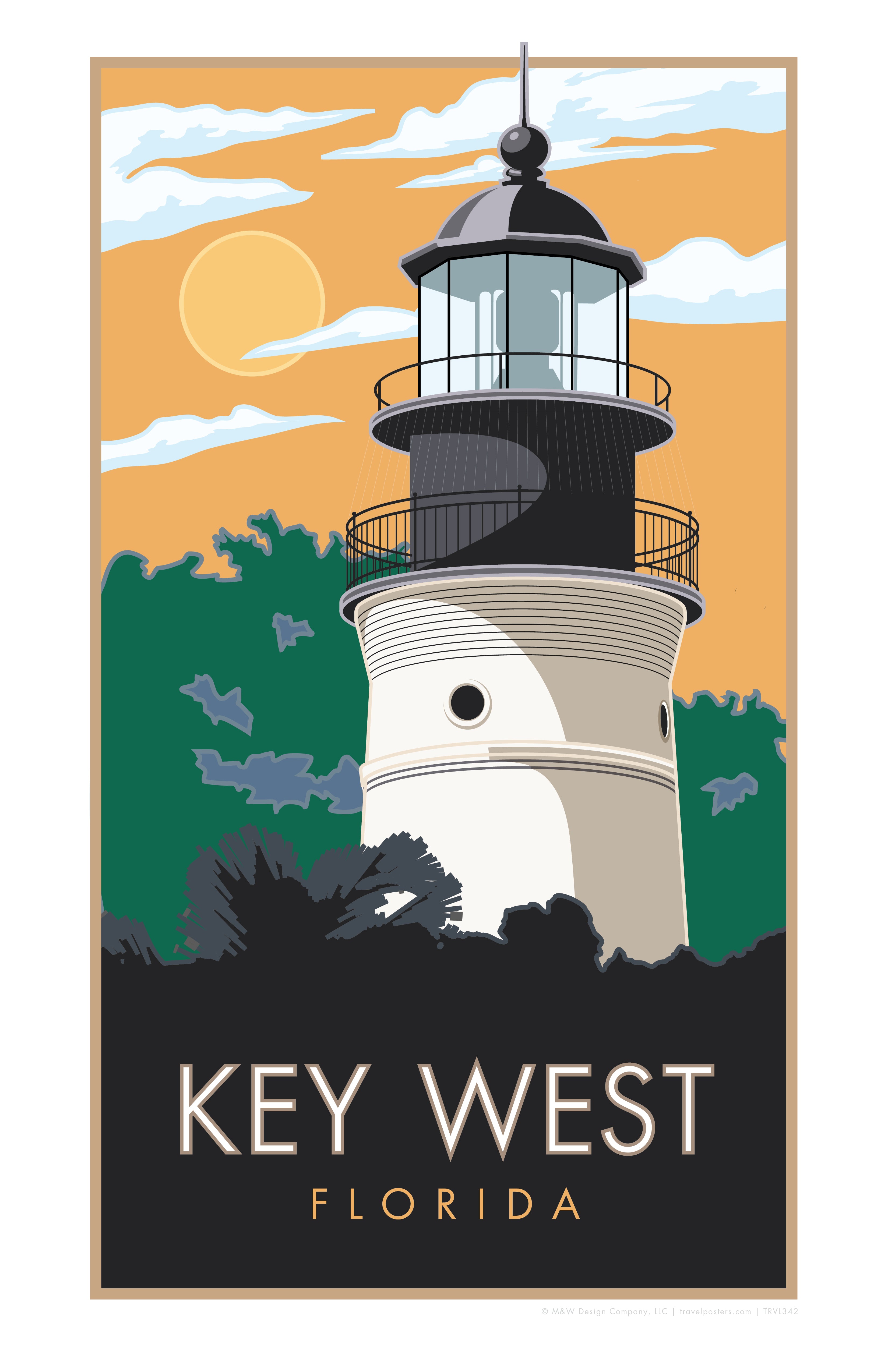 Key West Lighthouse - Poster – Travel Posters