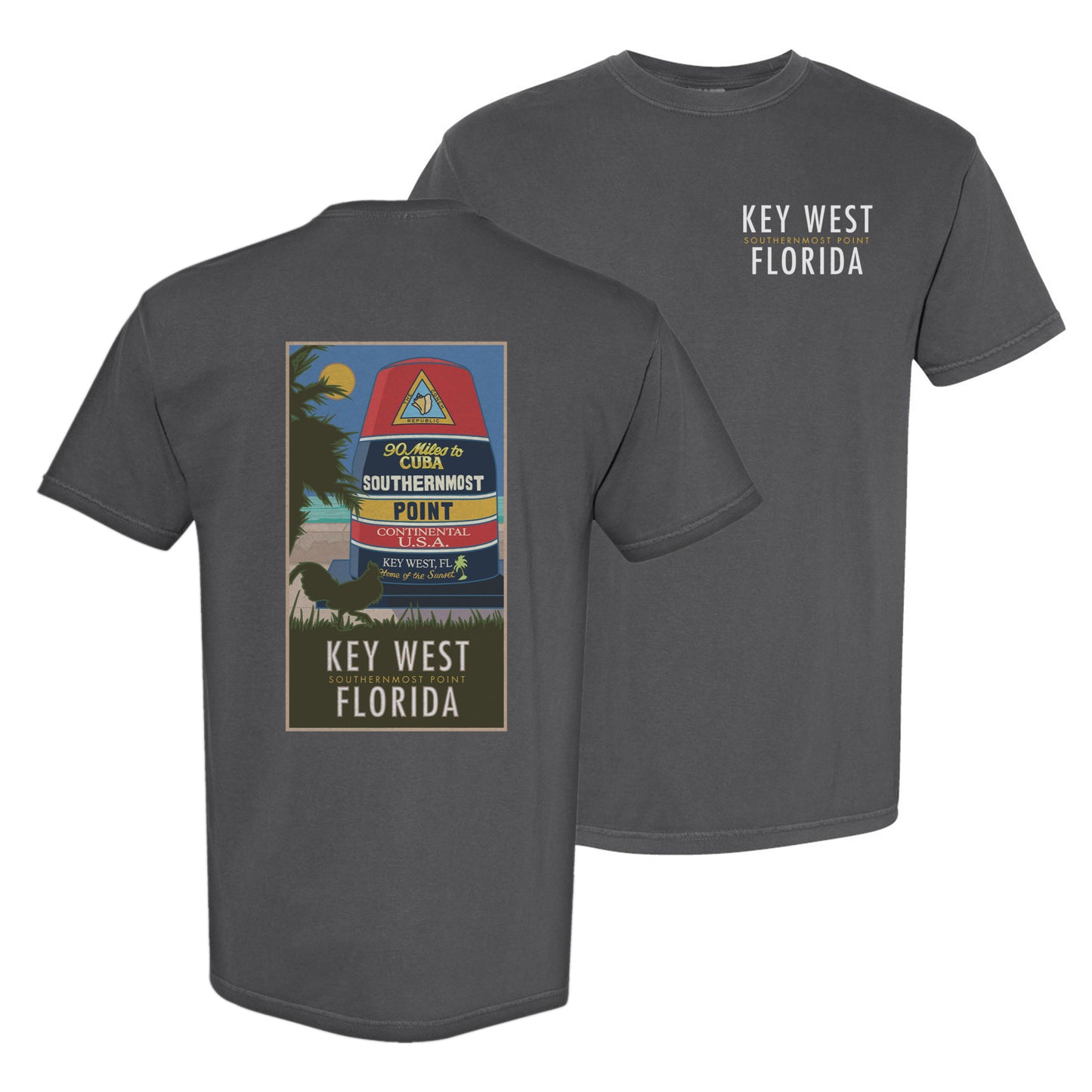 Southern Point Key West - Comfort Colors Heavyweight T-Shirt