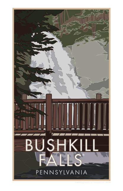 Bushkill Falls - Poster