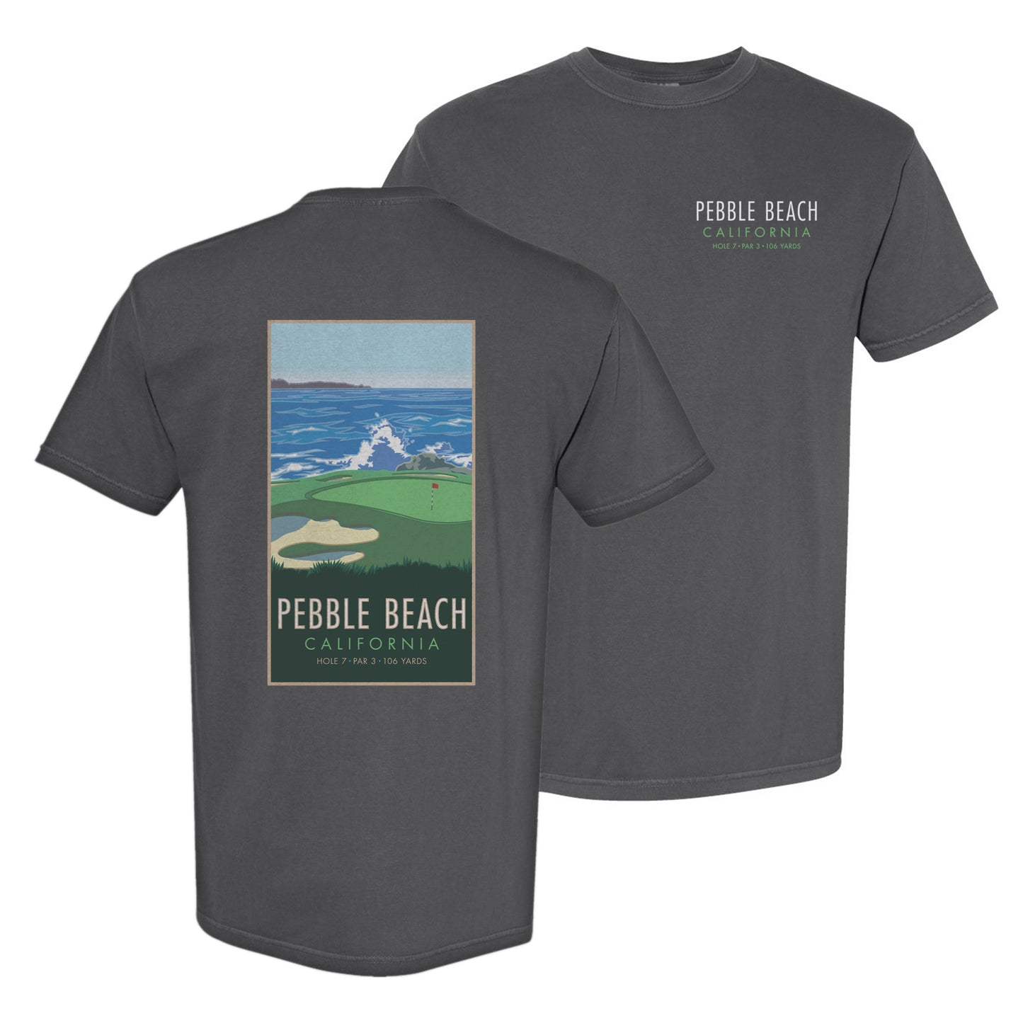 Pebble Beach 7 - Comfort Colors Heavyweight T-Shirt
