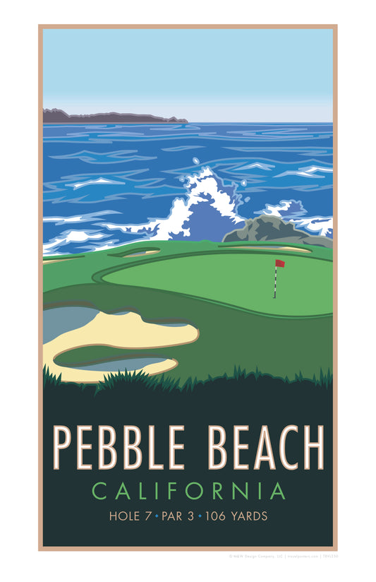 Pebble Beach 7 - Poster
