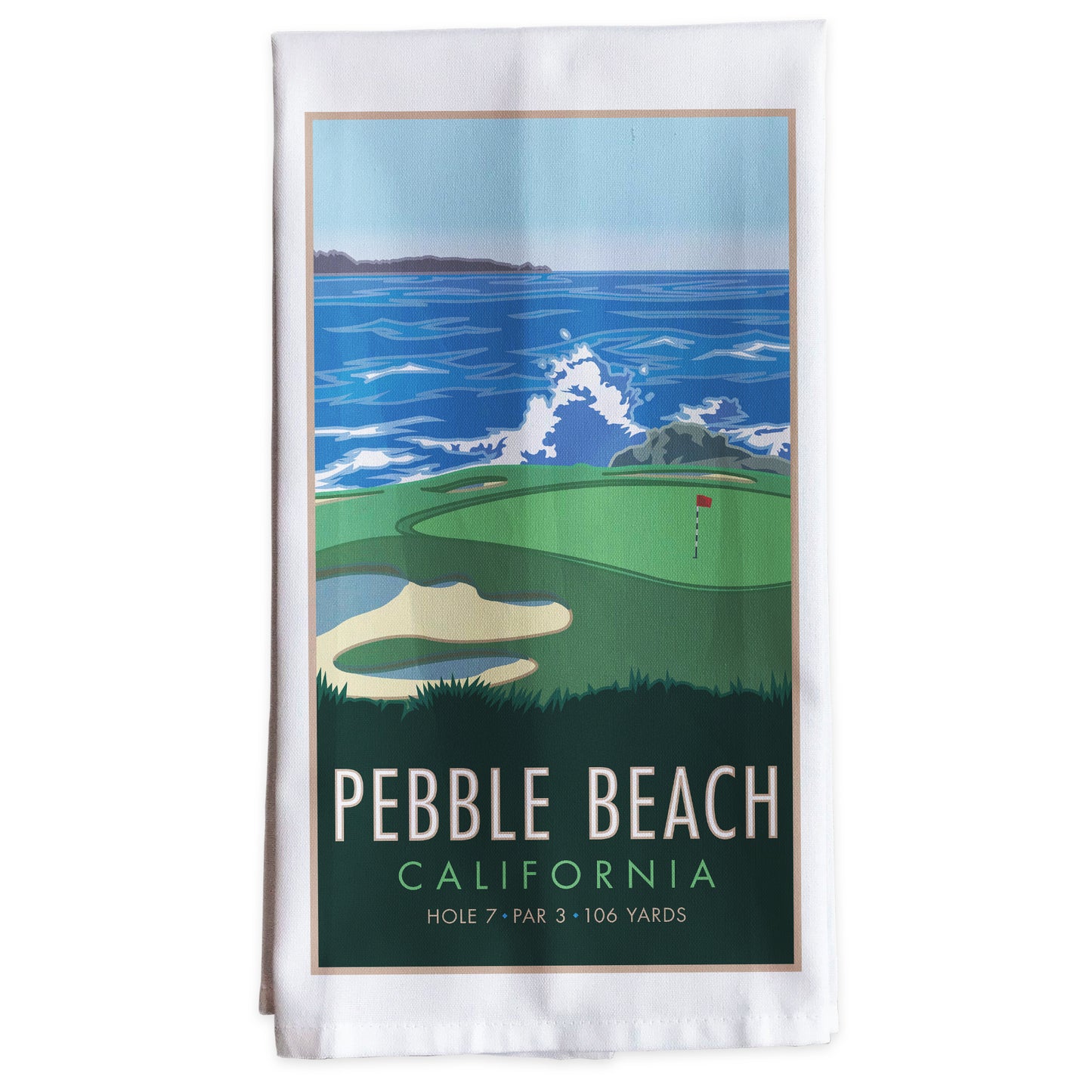 Pebble Beach 7 -Tea Towel