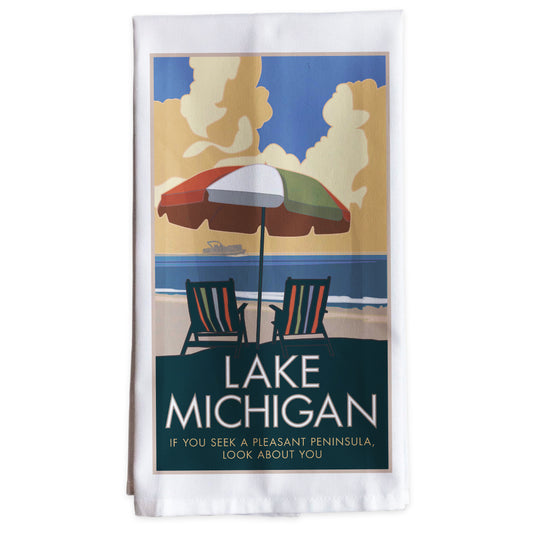 Lake Michigan -Tea Towel