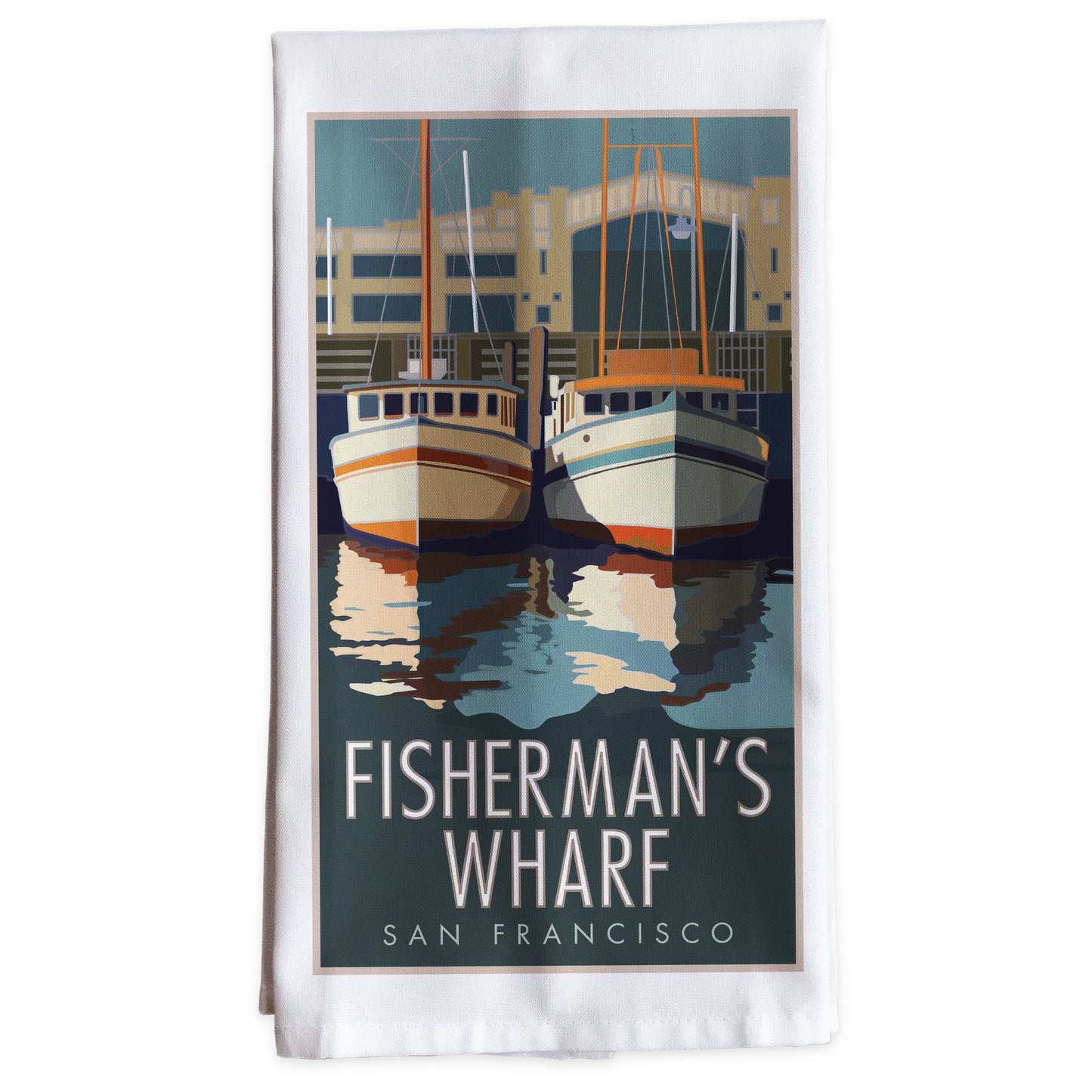 Fishermans Wharf -Tea Towel