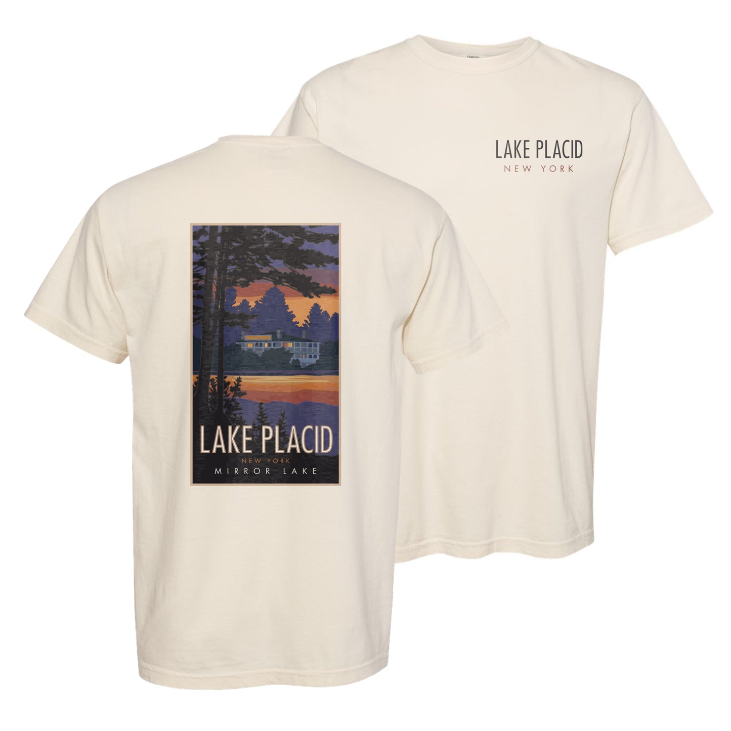 LAKEPLACIDMIRRORLAKE - Comfort Colors Heavyweight T-Shirt