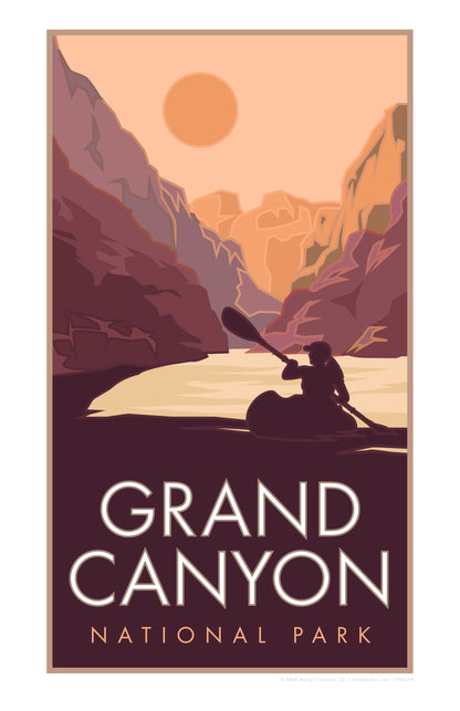 Grand Canyon Kayak - Poster