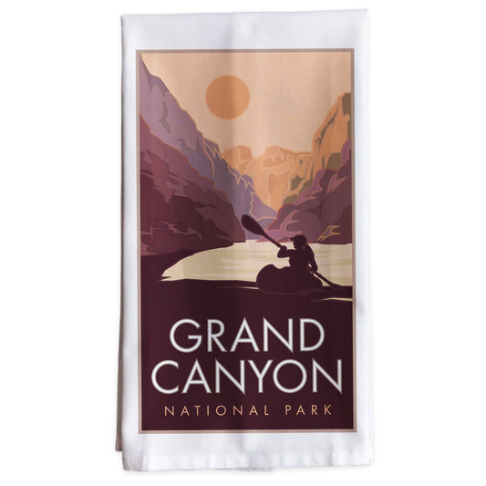 Grand Canyon Kayak -Tea Towel