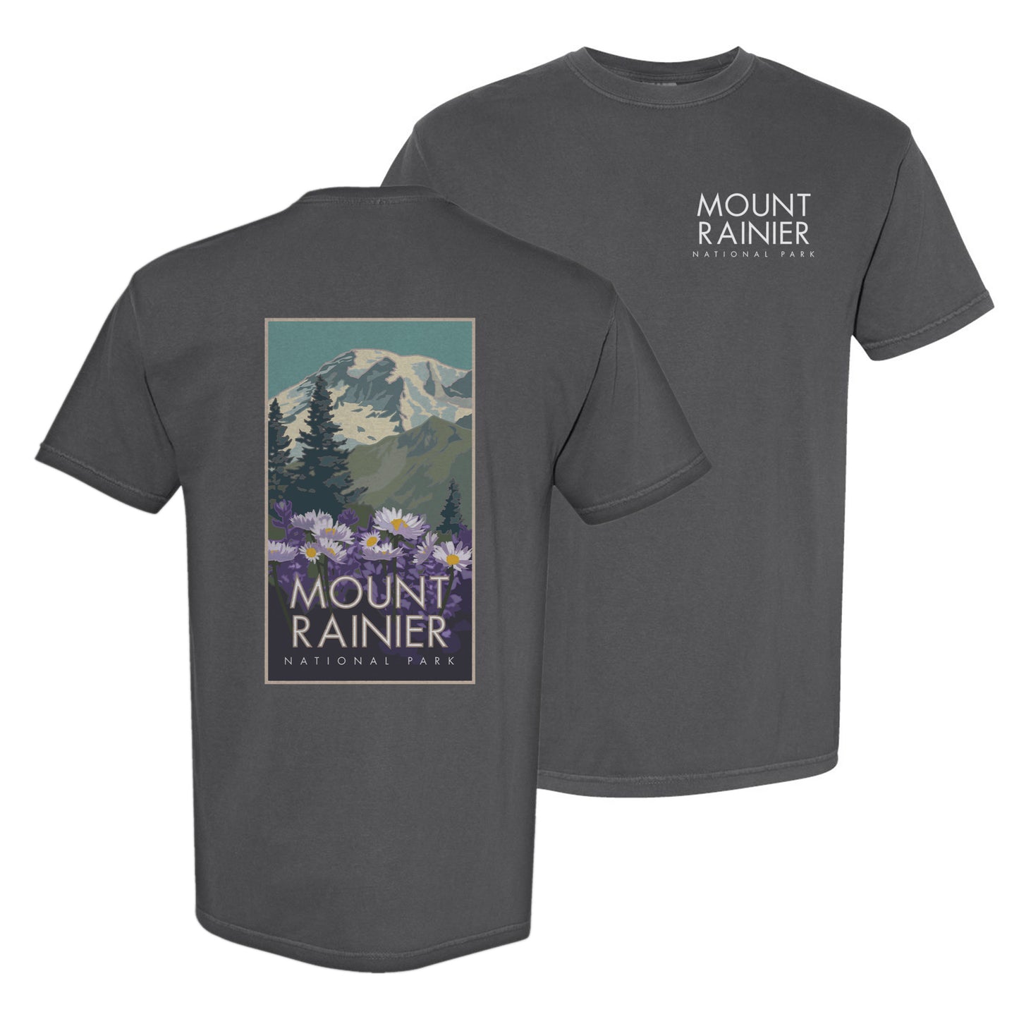 Rainier Mt Spring - Comfort Colors Heavyweight T-Shirt
