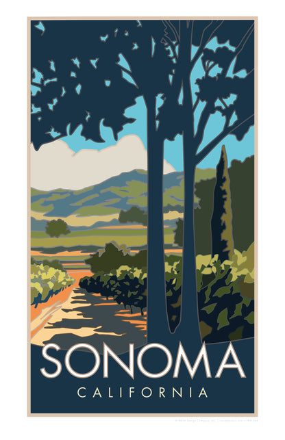 Sonoma Valley Winery - Poster
