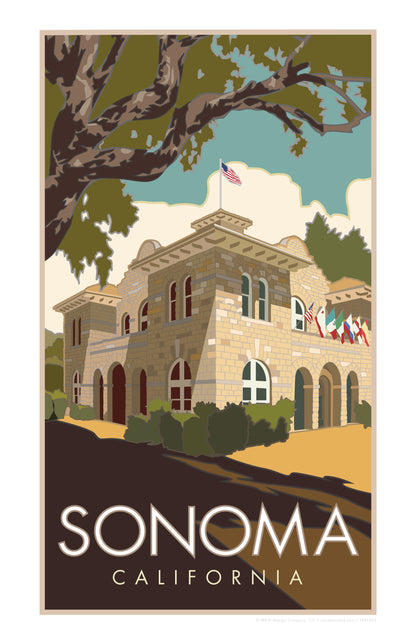 Sonoma Court House - Poster