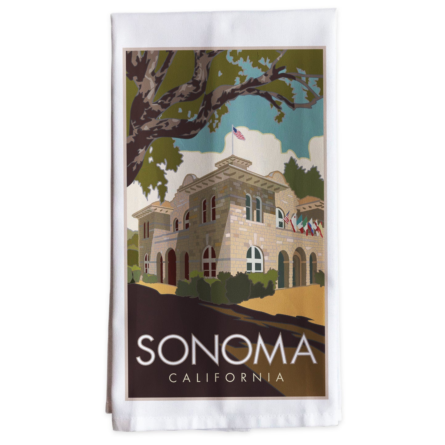 Sonoma Court House -Tea Towel