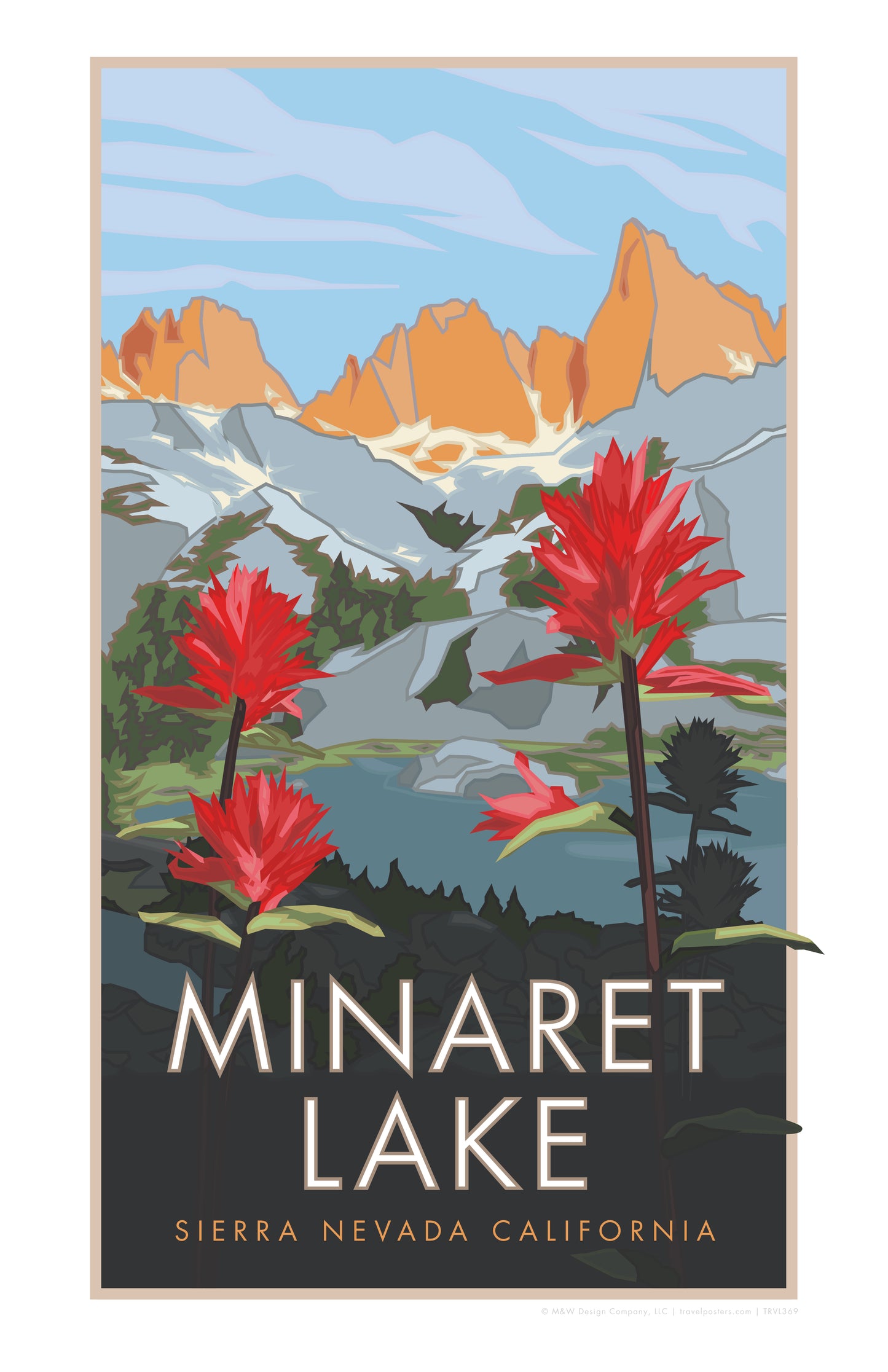 Minaret Lake - Poster