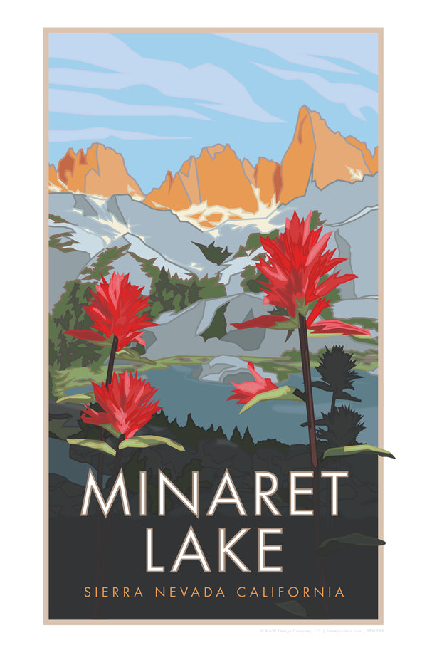 Minaret Lake - Poster