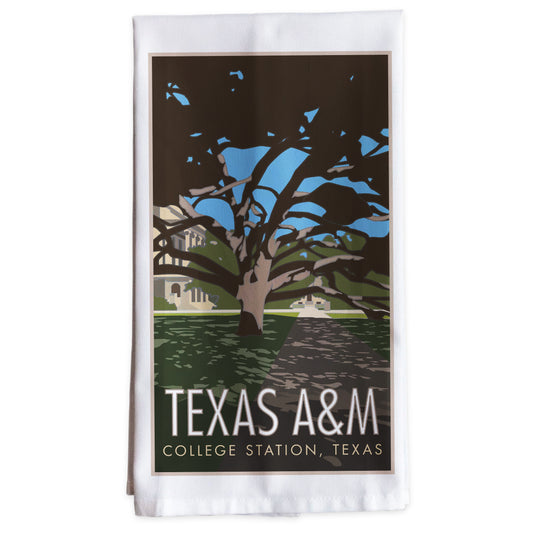 Texas A&M Tree -Tea Towel