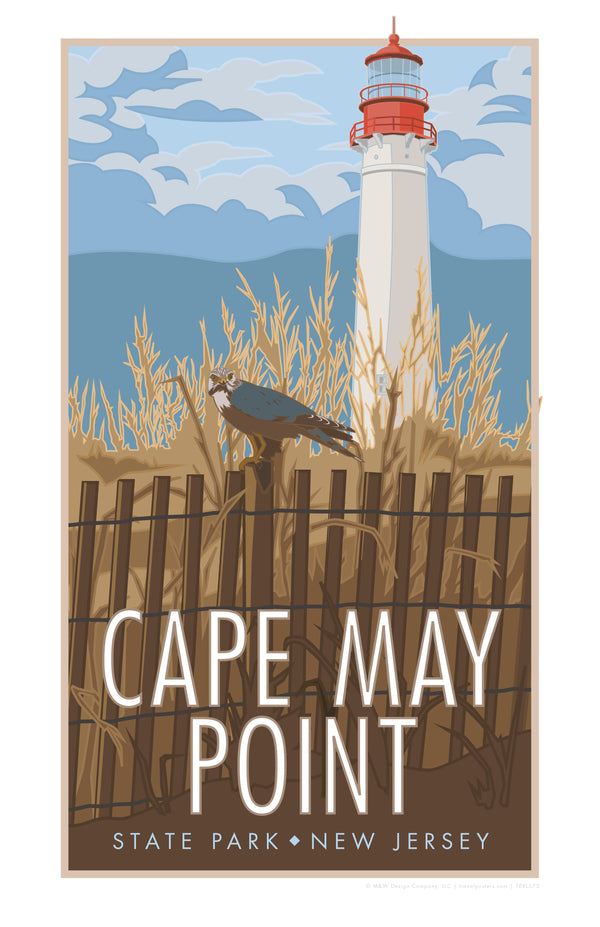 Cape May Light House - Poster