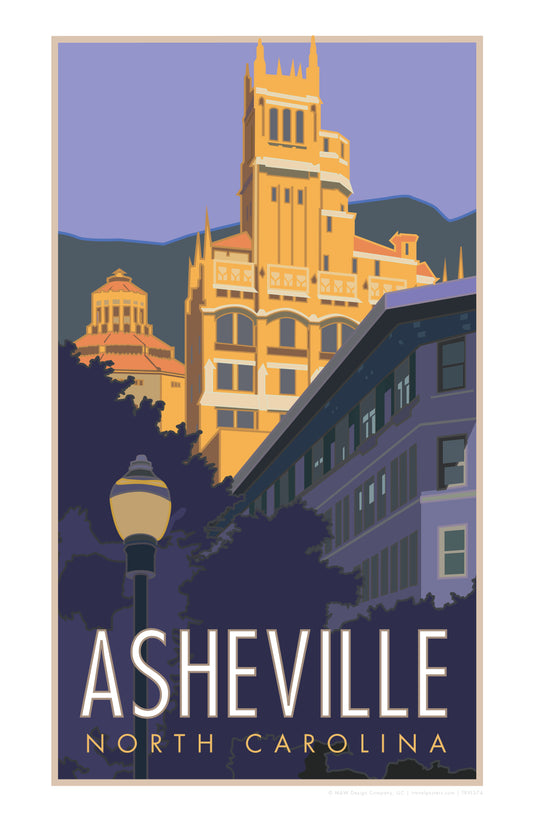 Downtown Ashville - Poster